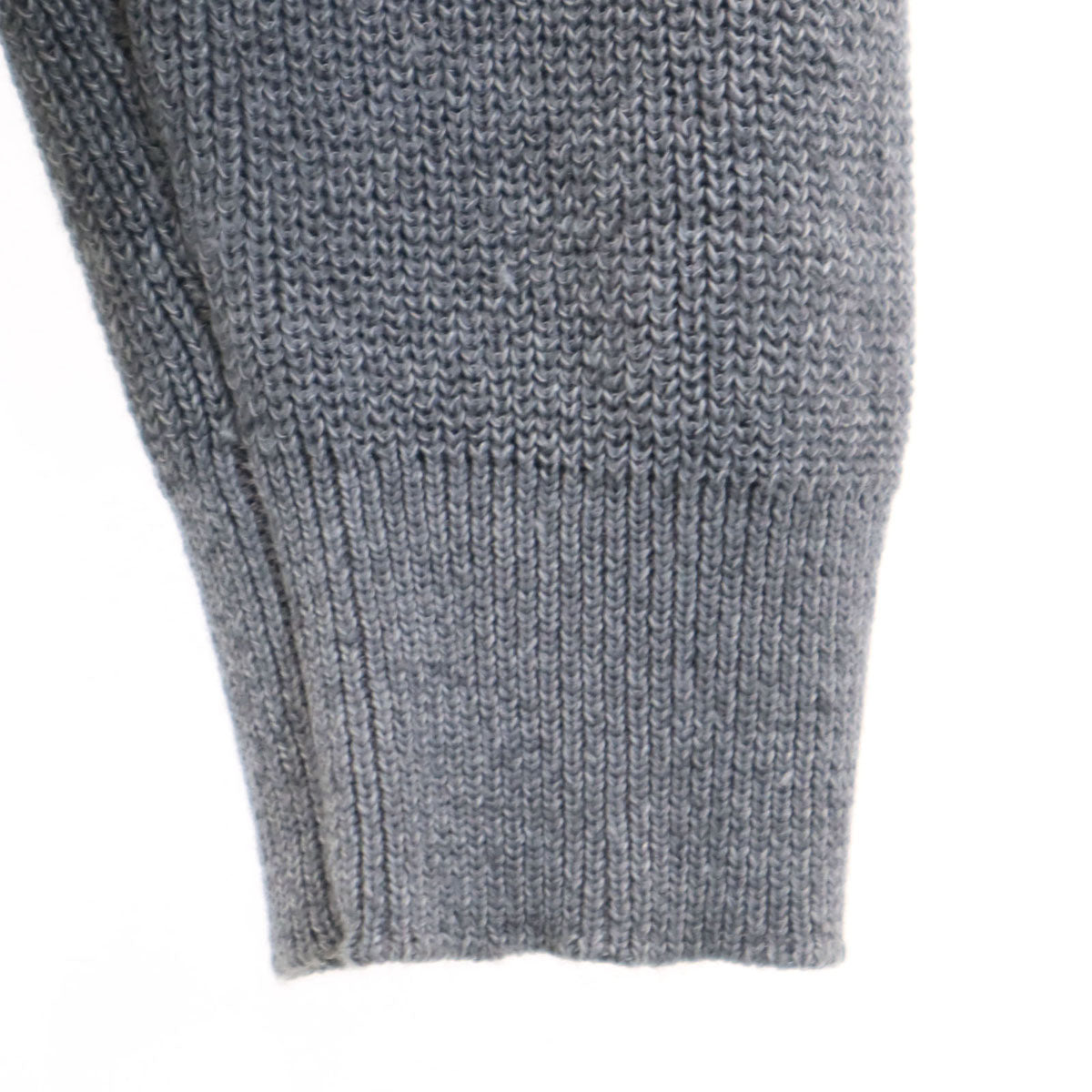 SHIPS シップス リネンブレンド 長袖 ニットカーディガン S グレー メンズ