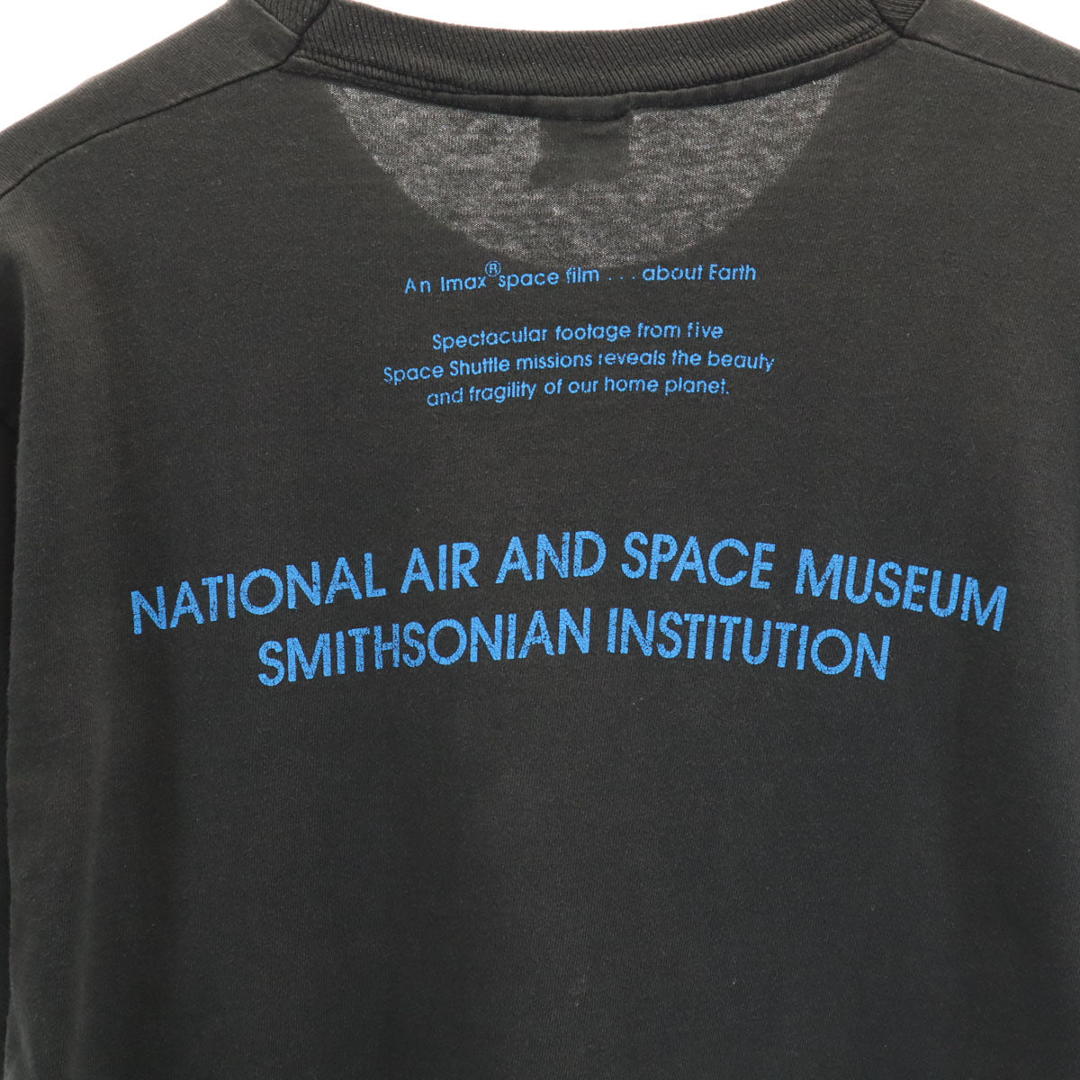 FRUIT OF THE LOOM フルーツオブザルーム 90s オールド USA製 地球 半袖 シングルステッチ Tシャツ L ブラック BLUE PLANET メンズ