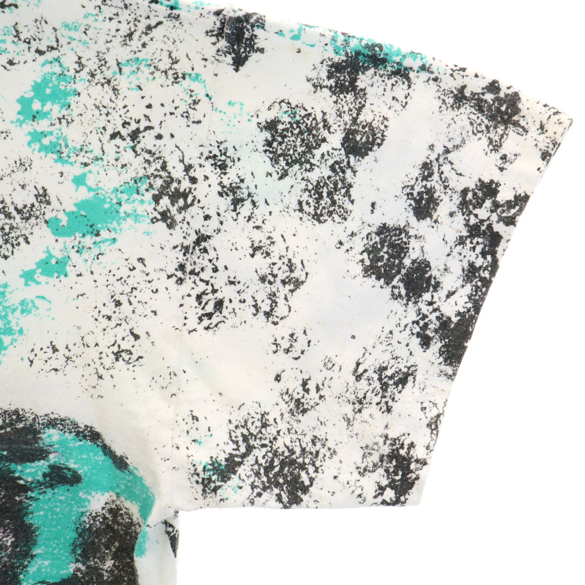 OLD オールド 80s 90s USA製 総柄 半袖 サーファープリント Tシャツ free ホワイト 他 シングルステッチ メンズ