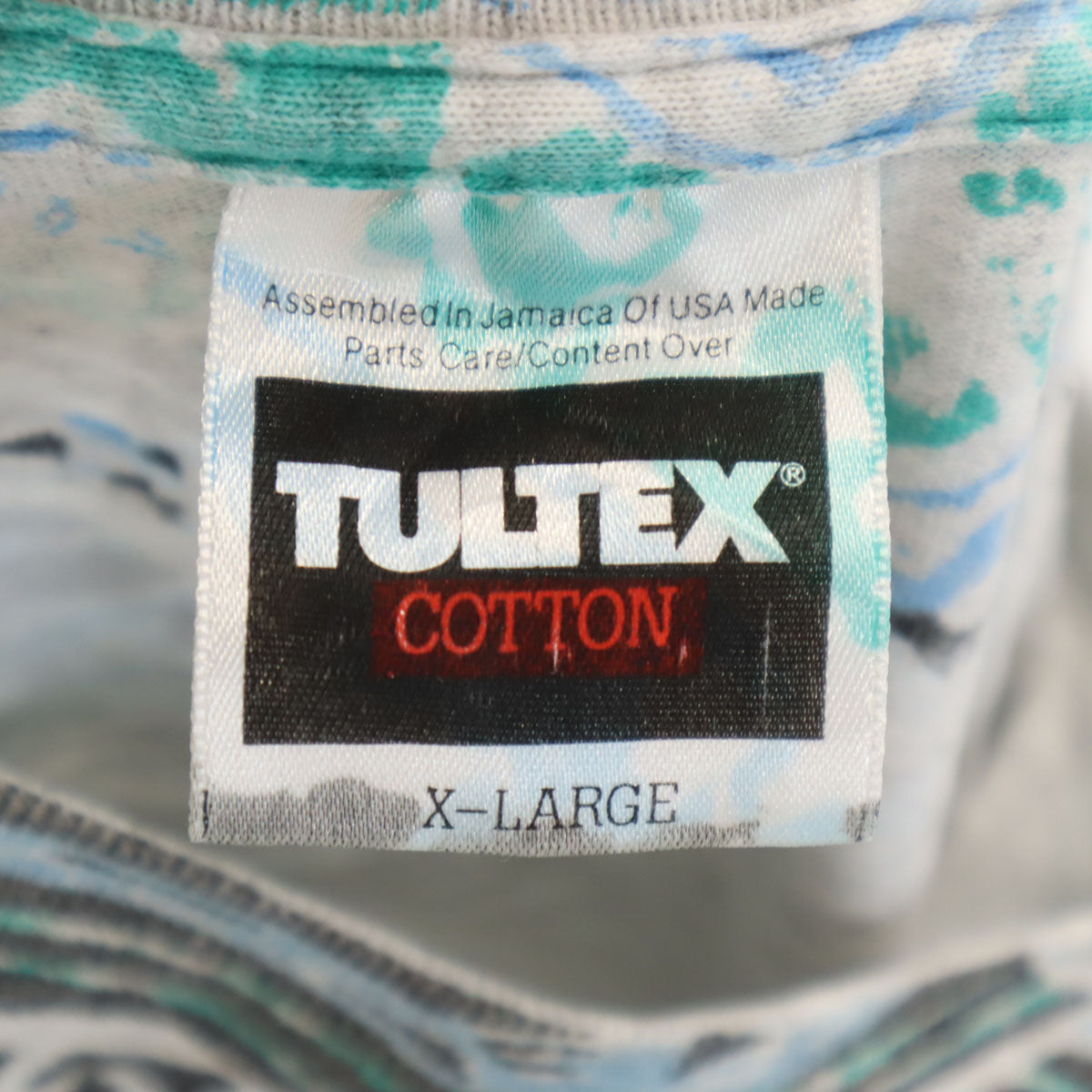 TULTEX タルテックス 90s オールド キリスト 総柄 半袖 ジーザスプリント Tシャツ XL グレー 他 Jesus メンズ