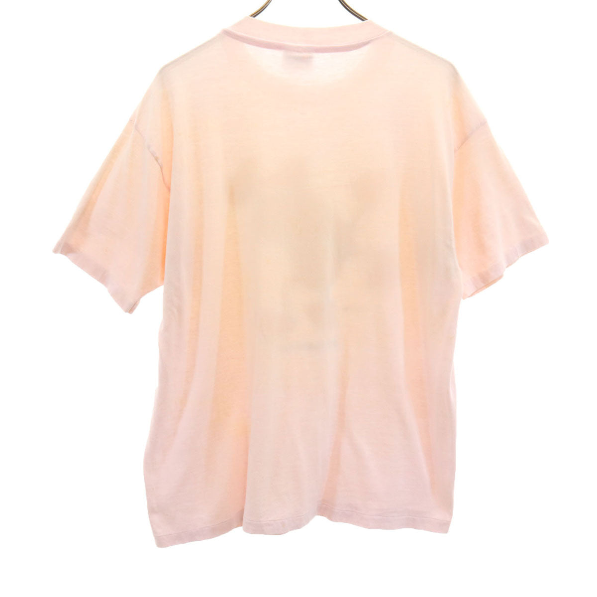 Hanes ヘインズ 80s 90s オールド USA製 アヒル 半袖 シングルステッチ プリント Tシャツ XL ピンク メンズ