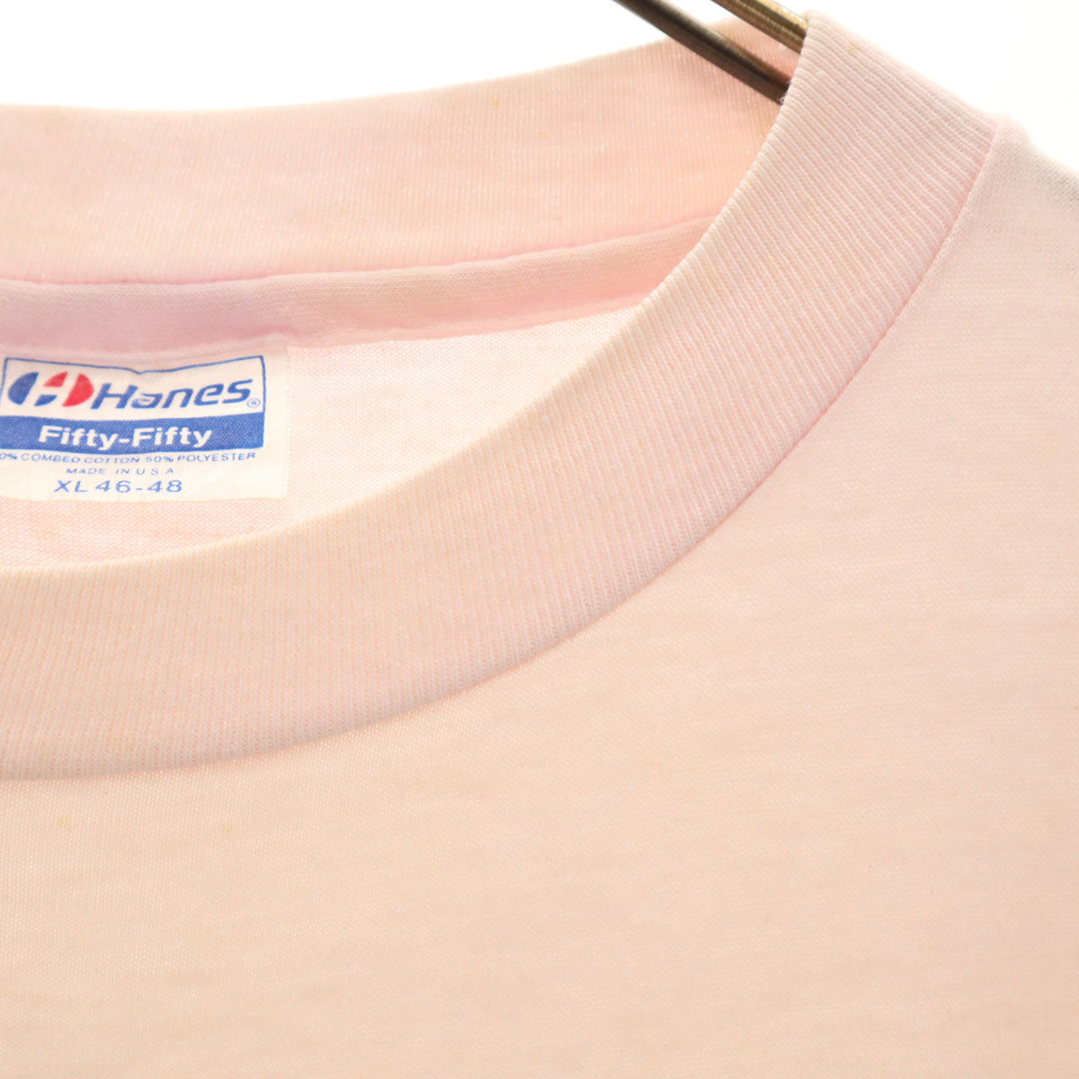Hanes ヘインズ 80s 90s オールド USA製 アヒル 半袖 シングルステッチ プリント Tシャツ XL ピンク メンズ