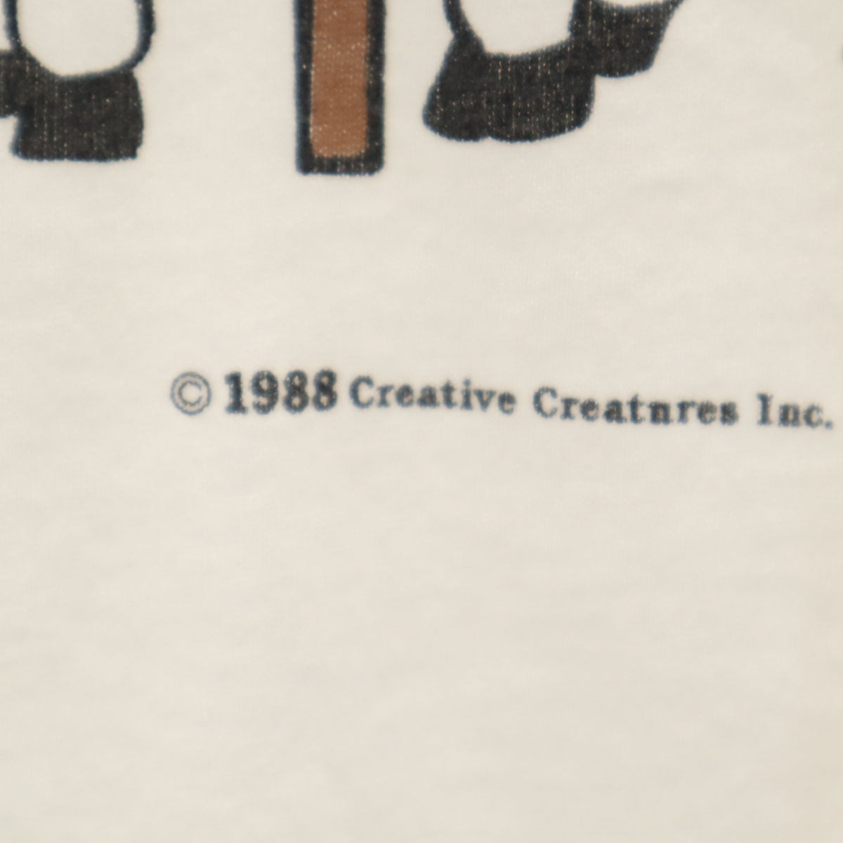 VINTAGE ヴィンテージ 80s 牛 牧場 半袖 シングルステッチ プリント Tシャツ ホワイト メンズ