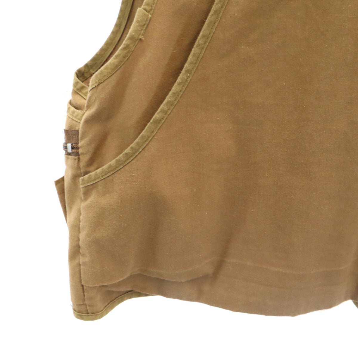 VINTAGE ヴィンテージ 80s ベスト L ベージュ系 メンズ