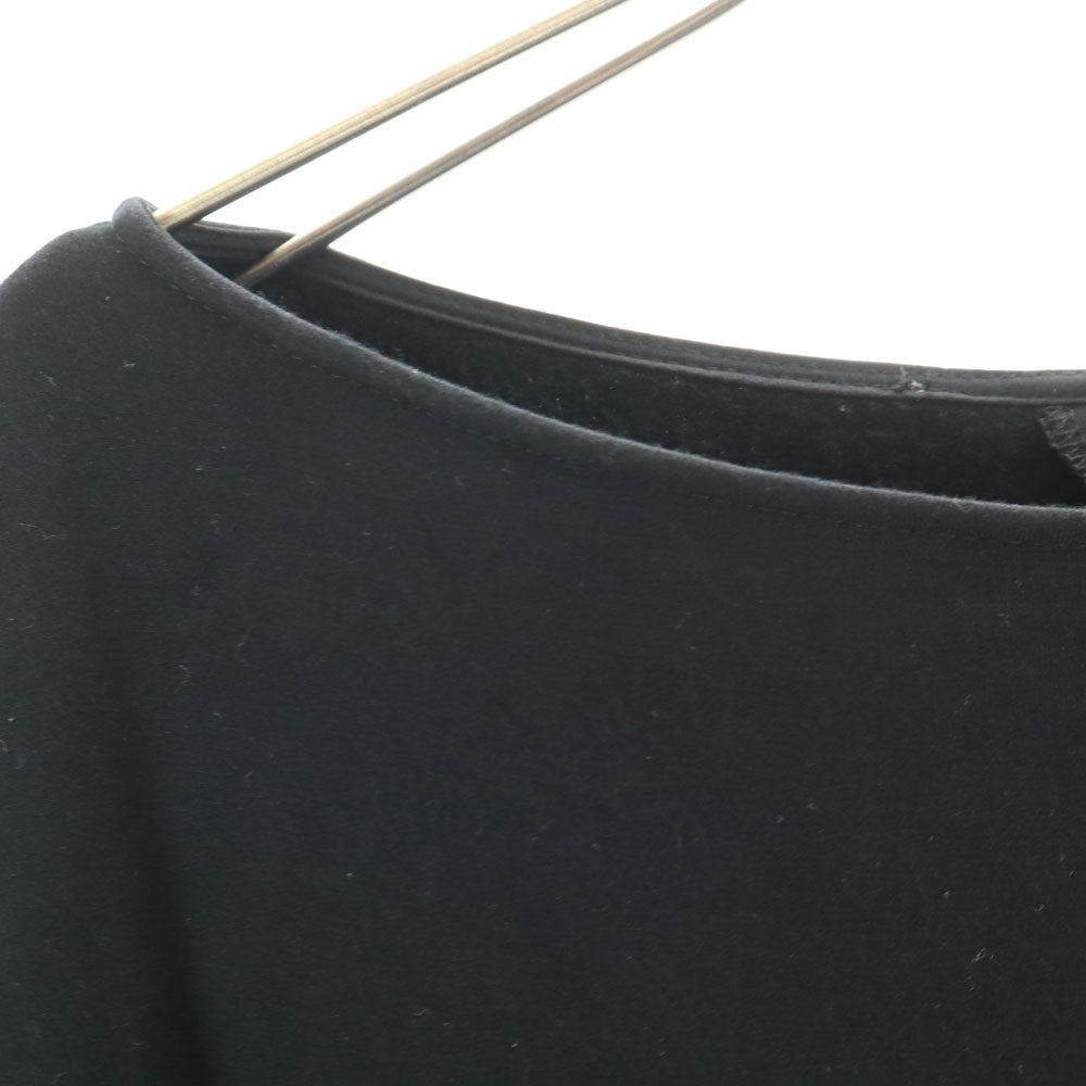 LIVIANA CONTI リビアナコンティ イタリア製 長袖 カットソー 40 ブラック 裏起毛 レディース