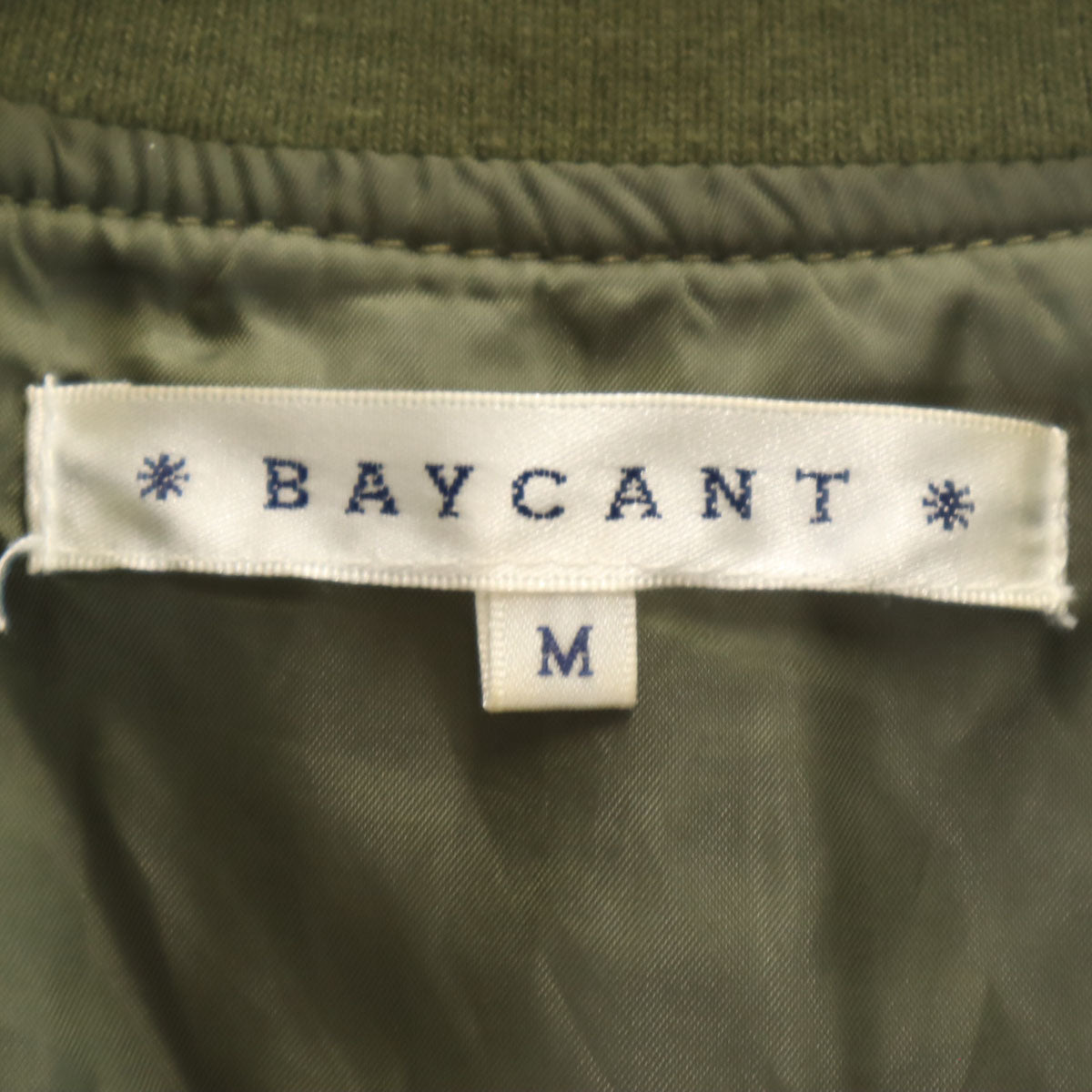 BAYCANT ベイカント イーグル刺繍 フライト スカジャン M カーキ 和柄 富士山 メンズ