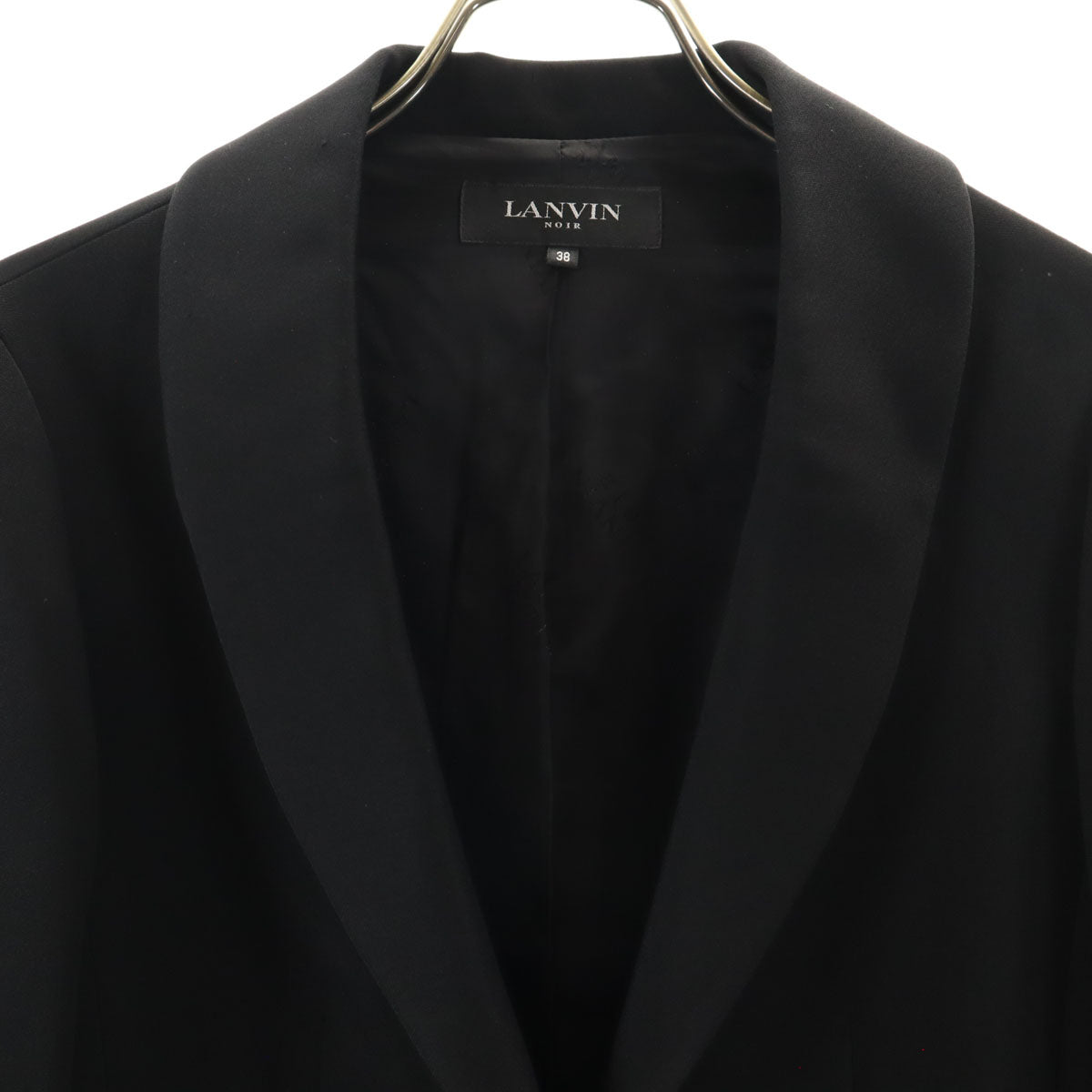 LANVIN ランバン ジャケット 38 黒 レディース