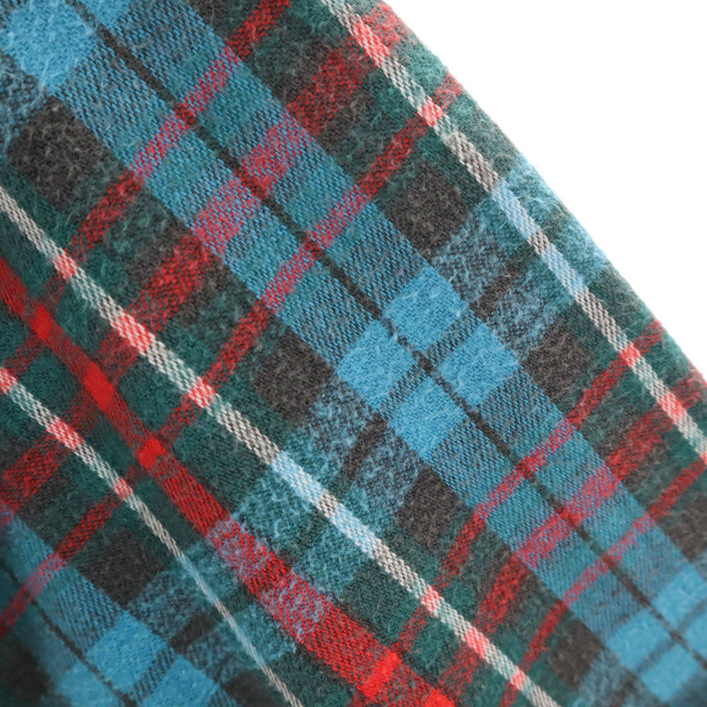 WOOLRICH ウールリッチ 80s 紺タグ ヴィンテージ チェック柄 長袖 ネルシャツ 水色 他 メンズ