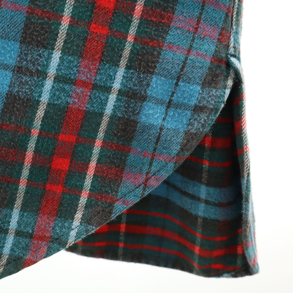 WOOLRICH ウールリッチ 80s 紺タグ ヴィンテージ チェック柄 長袖 ネルシャツ 水色 他 メンズ