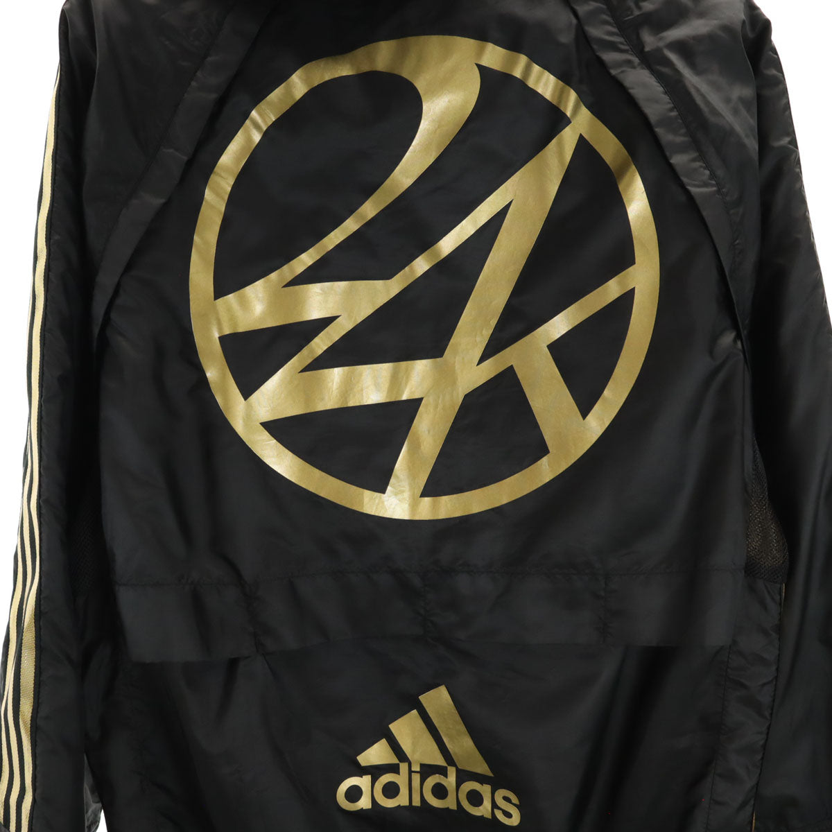 adidas アディダス 24karats トゥエンティーフォーカラッツ コラボ 2WAY トラックジャケット 上下 セットアップ 2XS ブラック ジャージ 3ライン メンズ