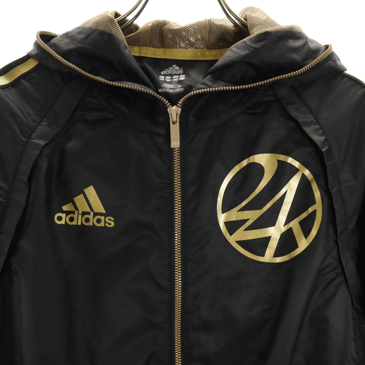 adidas アディダス 24karats トゥエンティーフォーカラッツ コラボ 2WAY トラックジャケット 上下 セットアップ 2XS ブラック ジャージ 3ライン メンズ