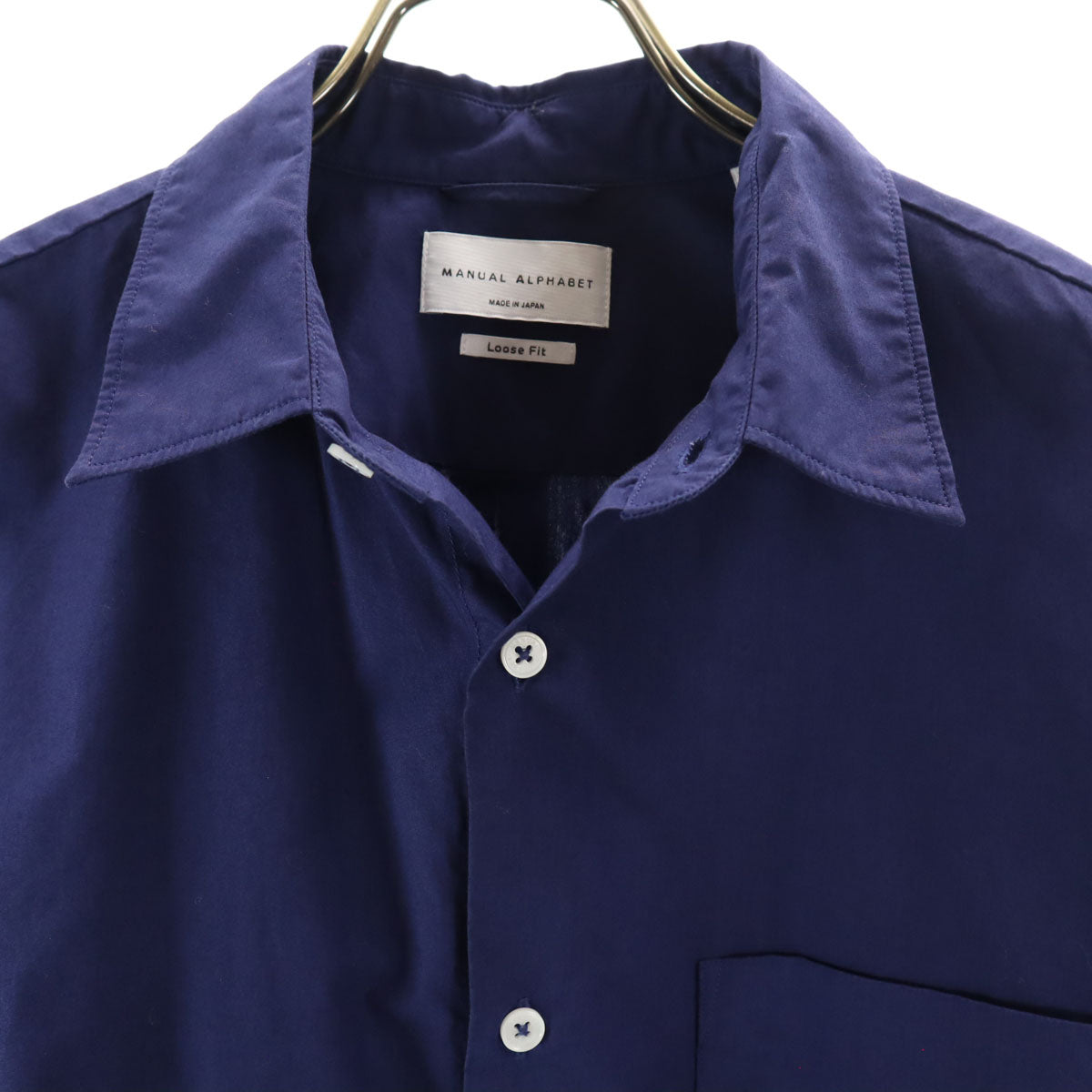 MANUAL ALPHABET マニュアルアルファベット 日本製 長袖 シャツ 0 ブルー系 メンズ