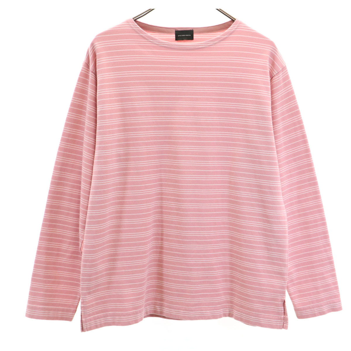 green label relaxing グリーンレーベルリラクシング 長袖 カットソー S ピンク メンズ