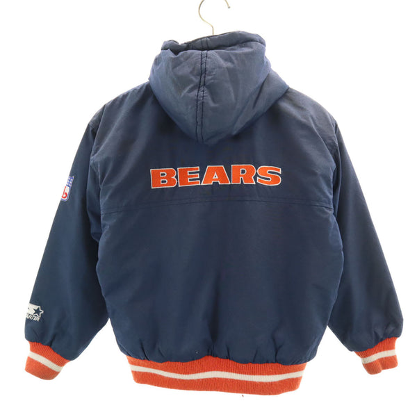 スターター 90s オールド NFL シカゴ・ベアーズ 中綿ジャケット S ネイビー STARTER Chicago Bears キッズ