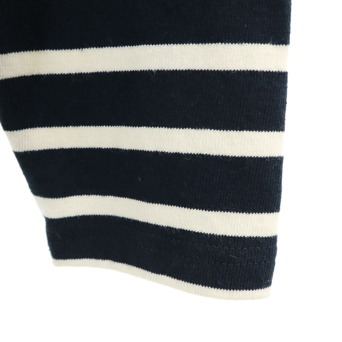 The 1st.Floor ザファーストフロア ボーダー 長袖 カットソー M ネイビー×ホワイト メンズ