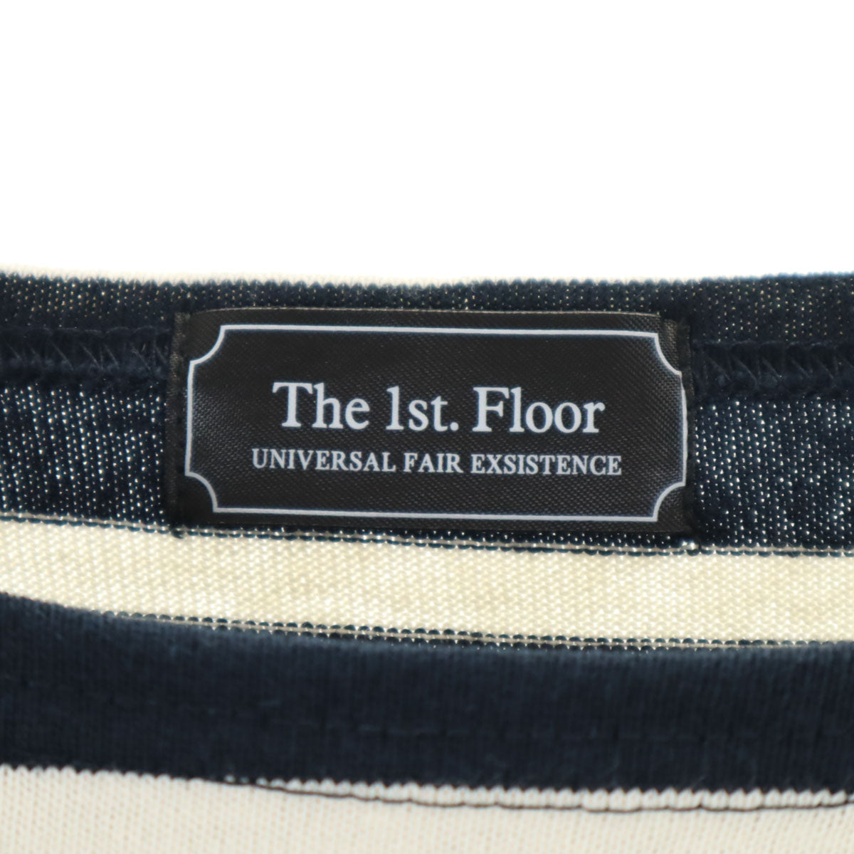 The 1st.Floor ザファーストフロア ボーダー 長袖 カットソー M ネイビー×ホワイト メンズ