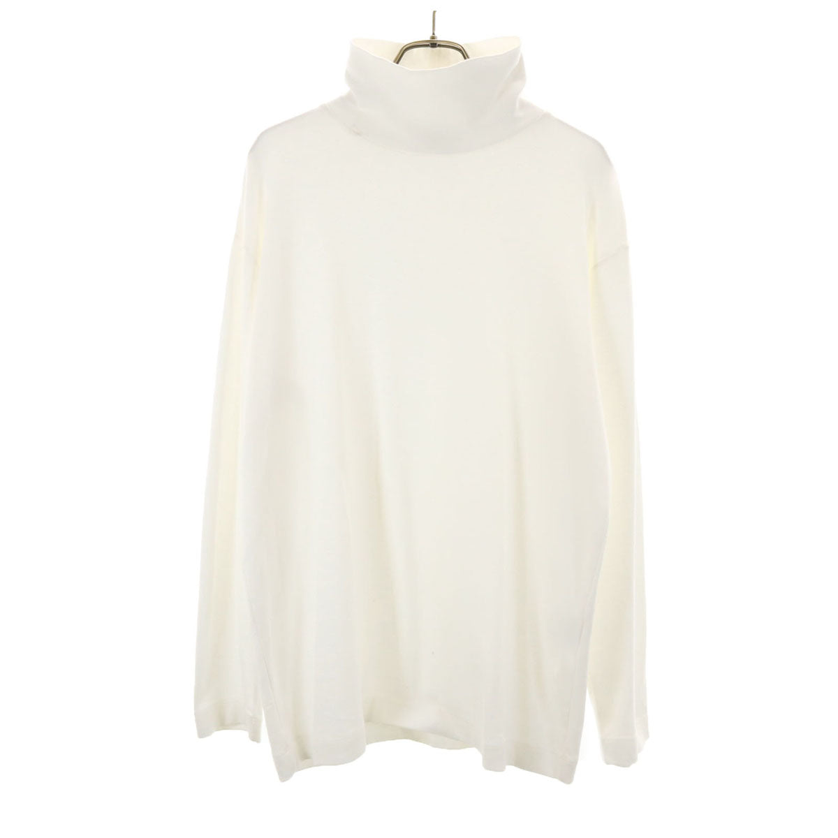 green label relaxing グリーンレーベルリラクシング 長袖 ハイネック カットソー M ホワイト メンズ