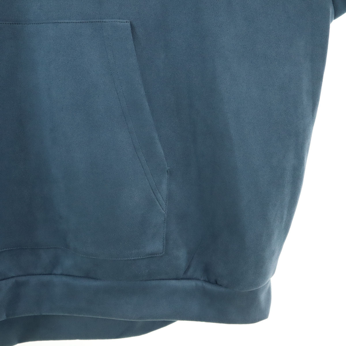 SLICK スリック 長袖 フェイクスエード パーカー 2 ブルーグレー メンズ