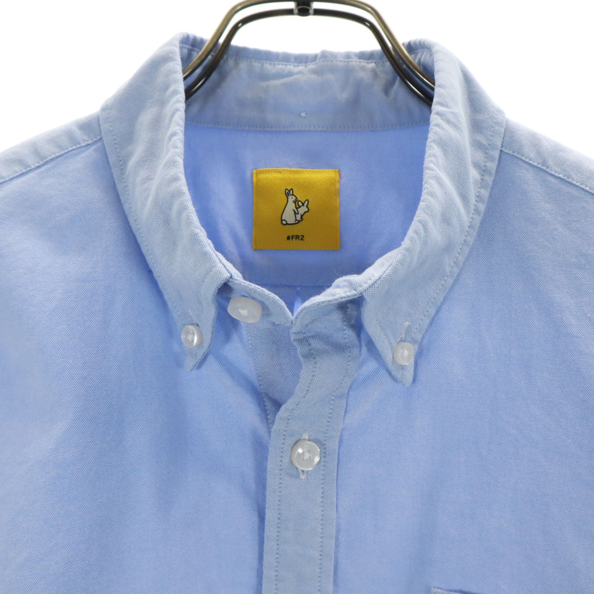 FR2 エフアールツー 長袖 オックスフォード ボタンダウンシャツ S パープルブルー メンズ