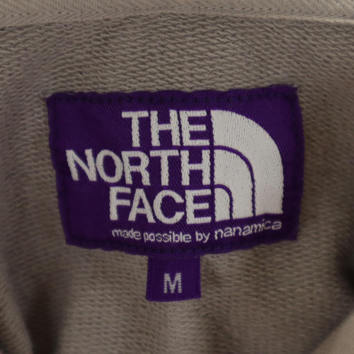 THE NORTH FACE ノースフェイス 日本製 パープルレーベル 長袖 10oz スウェットパーカー M グレージュ アウトドア NT6902N メンズ