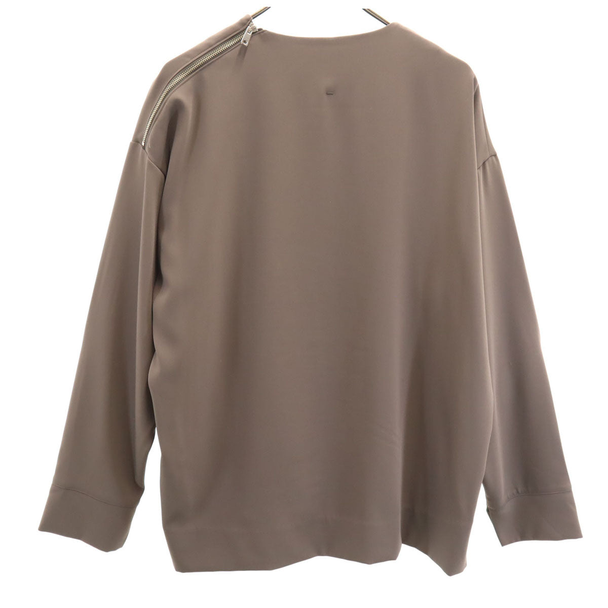 UNITED TOKYO ユナイテッドトウキョウ 日本製 長袖 ショルダージップ プルオーバー シャツ 2 アッシュブラウン系 メンズ