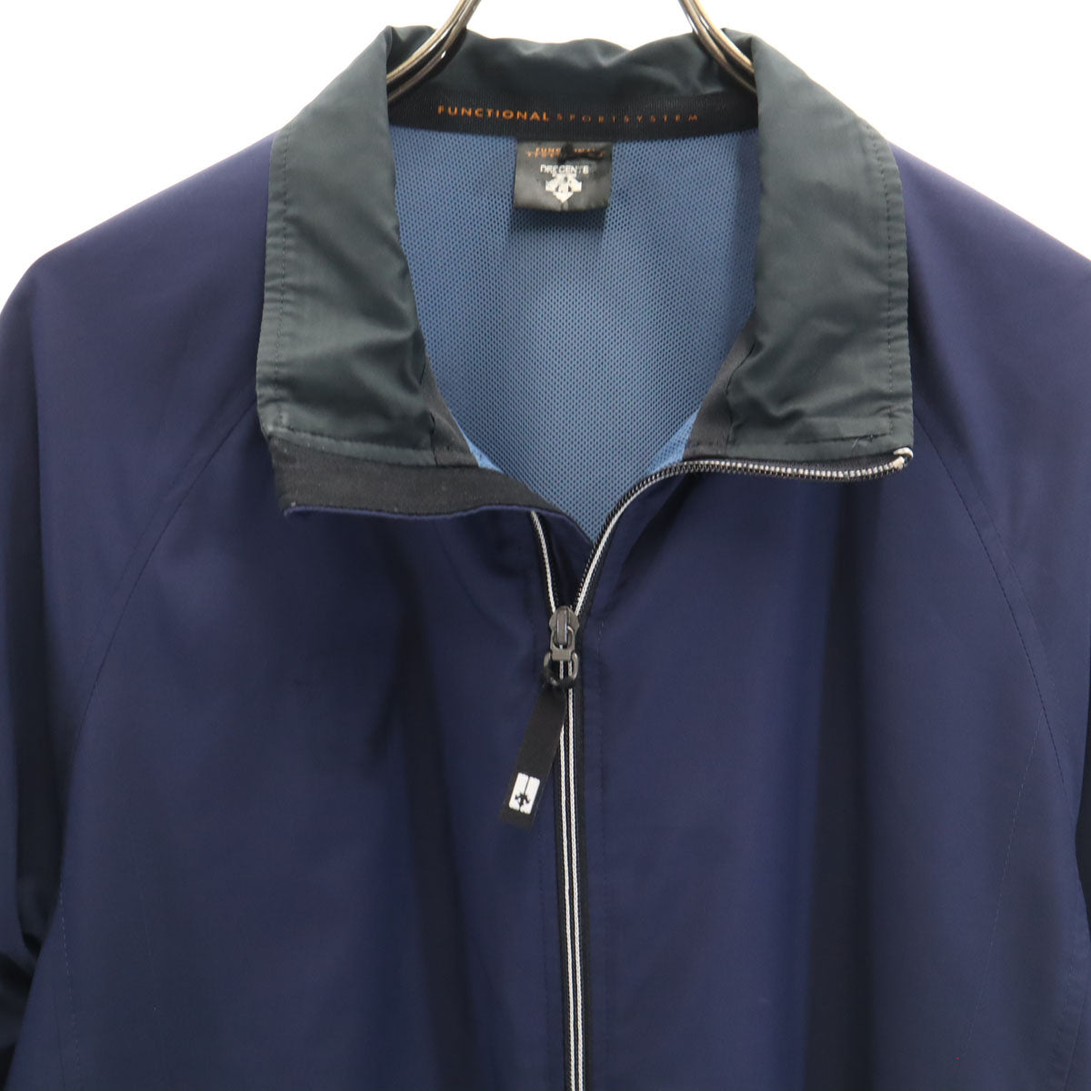 DESCENTE デサント ウインドブレーカー M ネイビー FUNCTIONAL SPORT 裏メッシュ ジャケット メンズ