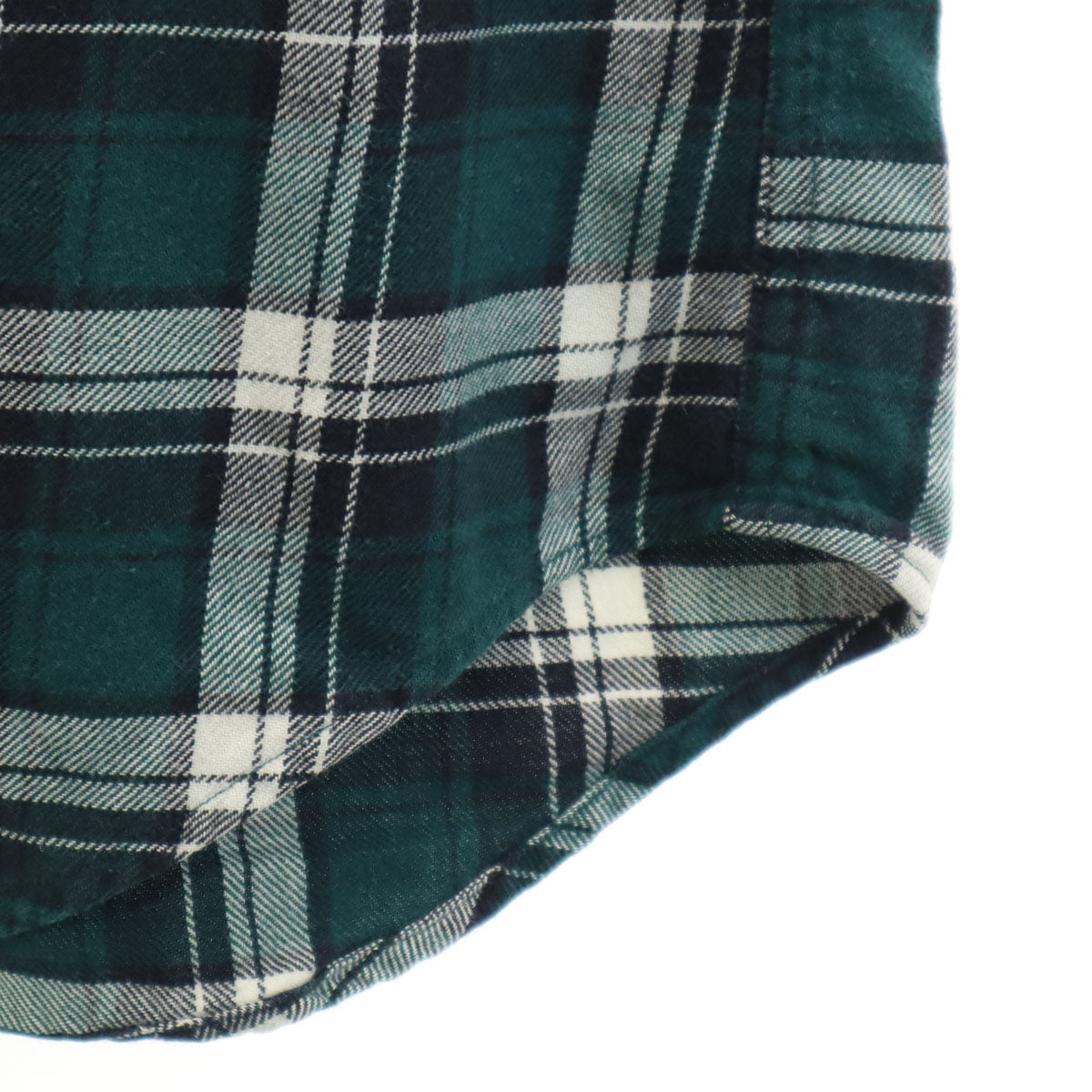 POLO SPORT RALPH LAUREN ポロスポーツラルフローレン チェック柄 長袖 コットンネル ボタンダウンシャツ 170 深緑 キッズ