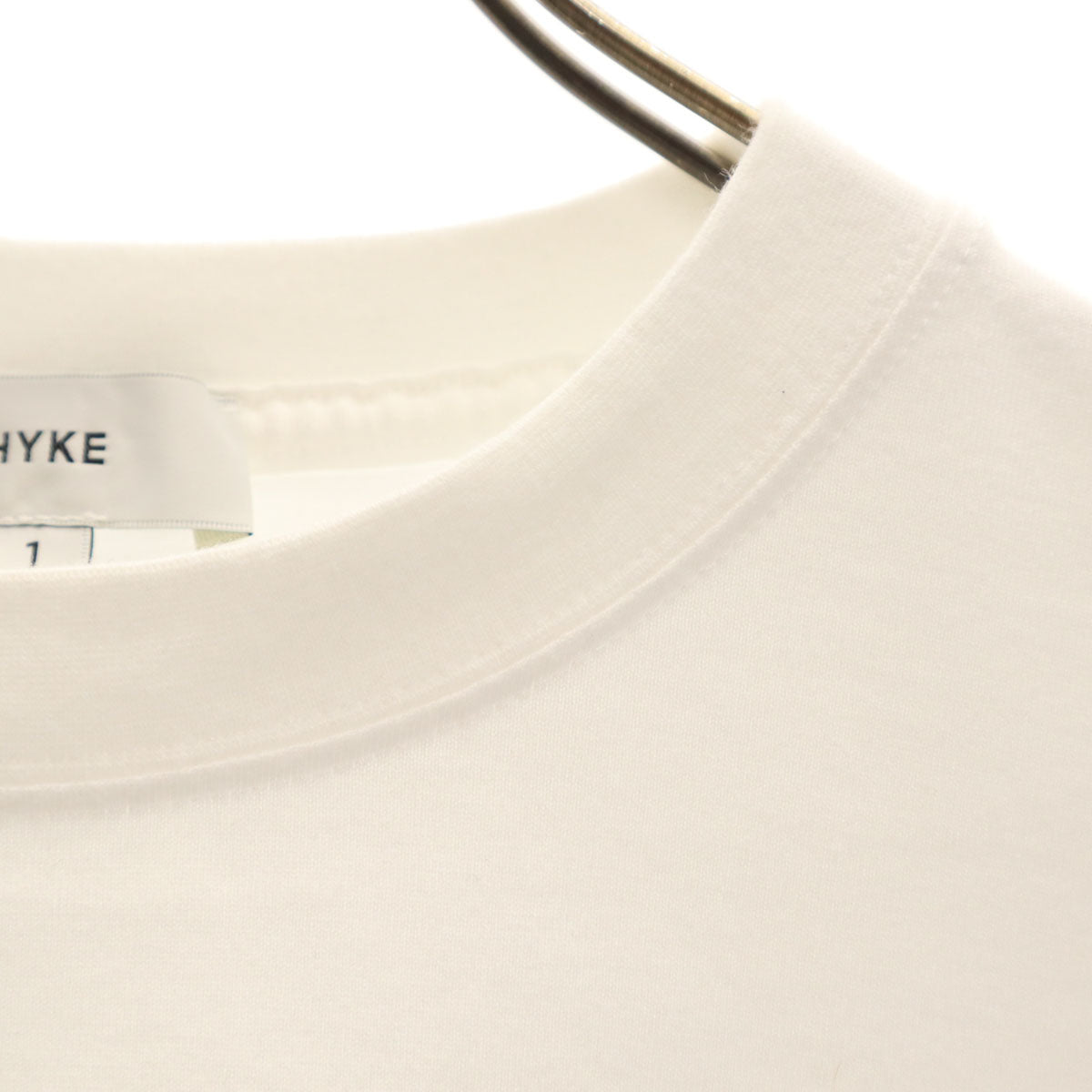 HYKE ハイク 日本製 長袖 Tシャツ 1 ホワイト ロンT メンズ