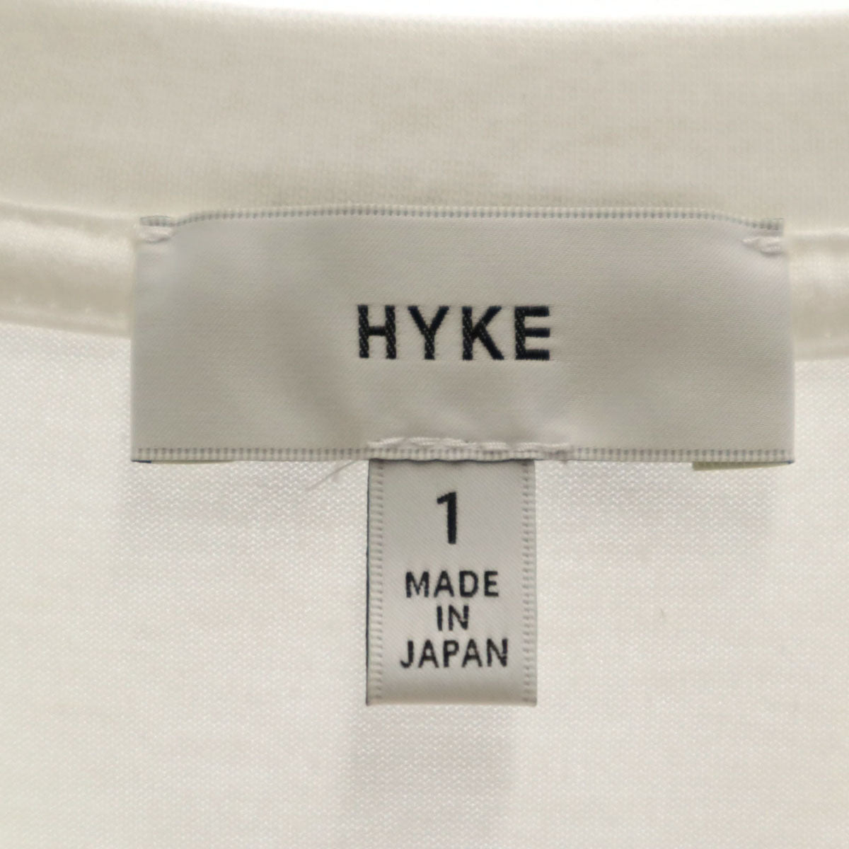 HYKE ハイク 日本製 長袖 Tシャツ 1 ホワイト ロンT メンズ
