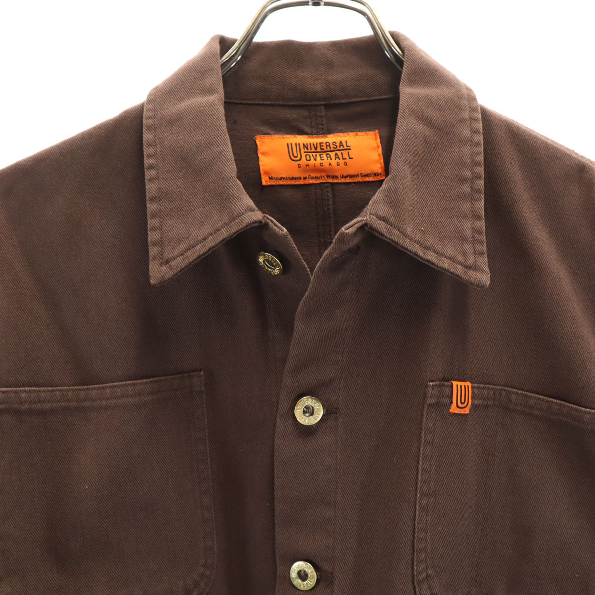 UNIVERSAL OVERALL ユニバーサルオーバーオール ワークジャケット F ブラウン カバーオール レディース