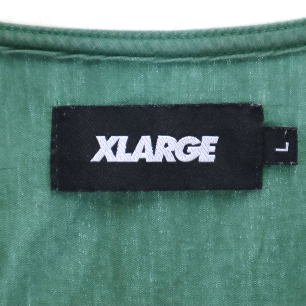 XLARGE エクストララージ 長袖 プルオーバー シャツ L グリーン メンズ