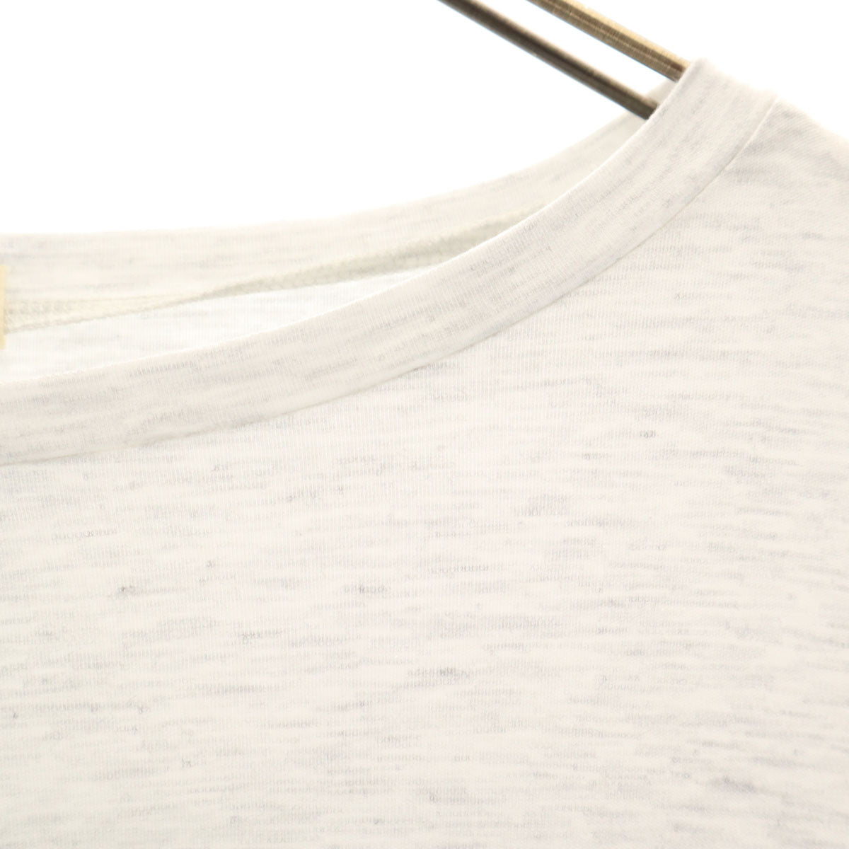 β ベータ ギター プリント 長袖 シアー切替 カットソー 9 グレー シースルー レディース