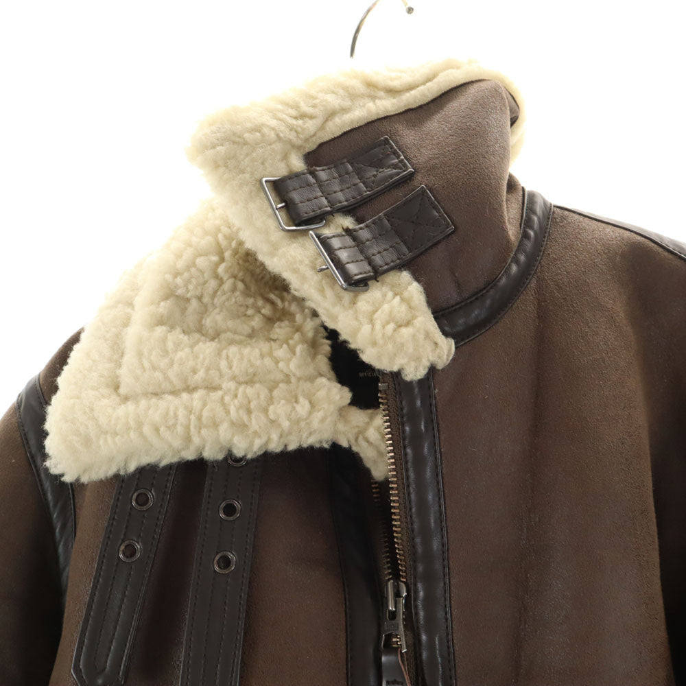 ALPHA INDUSTRIES INC アルファインダストリーズ B-3 フェイク ムートンジャケット S ブラウン ボマー フライト レディース