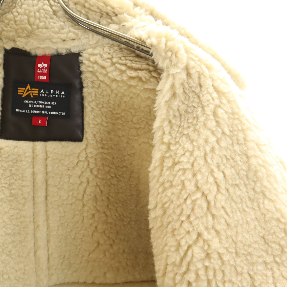 ALPHA INDUSTRIES INC アルファインダストリーズ B-3 フェイク ムートンジャケット S ブラウン ボマー フライト レディース