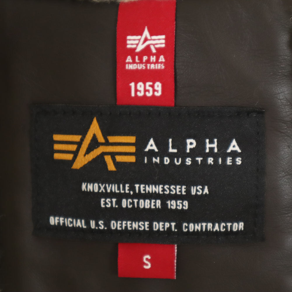 ALPHA INDUSTRIES INC アルファインダストリーズ B-3 フェイク ムートンジャケット S ブラウン ボマー フライト レディース