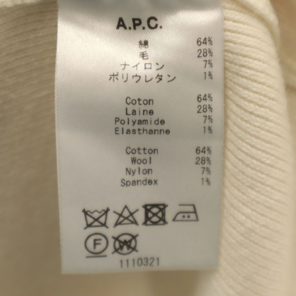 A.P.C. アーペーセー 長袖 ニット M アイボリー セーター レディース