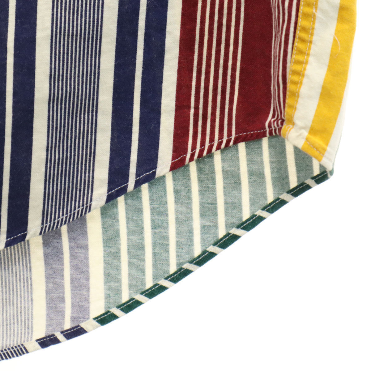 TOMMY HILFIGER トミーヒルフィガー 90s オールド フラッグタグ ストライプ柄 半袖 コットンシャツ XL メンズ