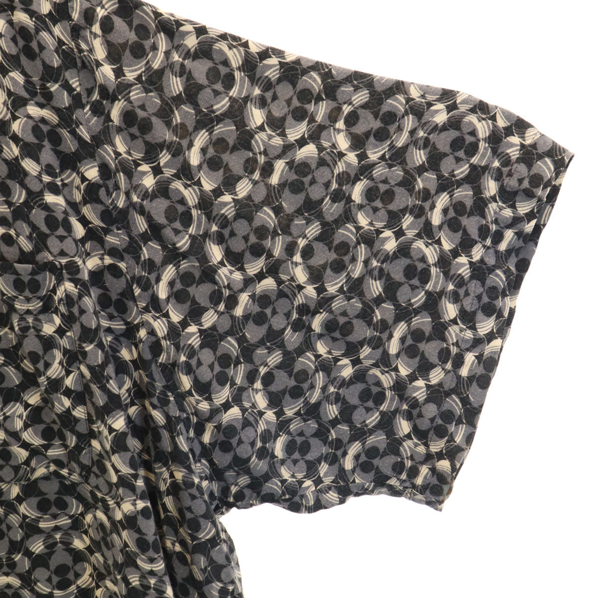 ピューリタン 90s オールド 総柄 半袖 シャツ 3XL グレー メンズ