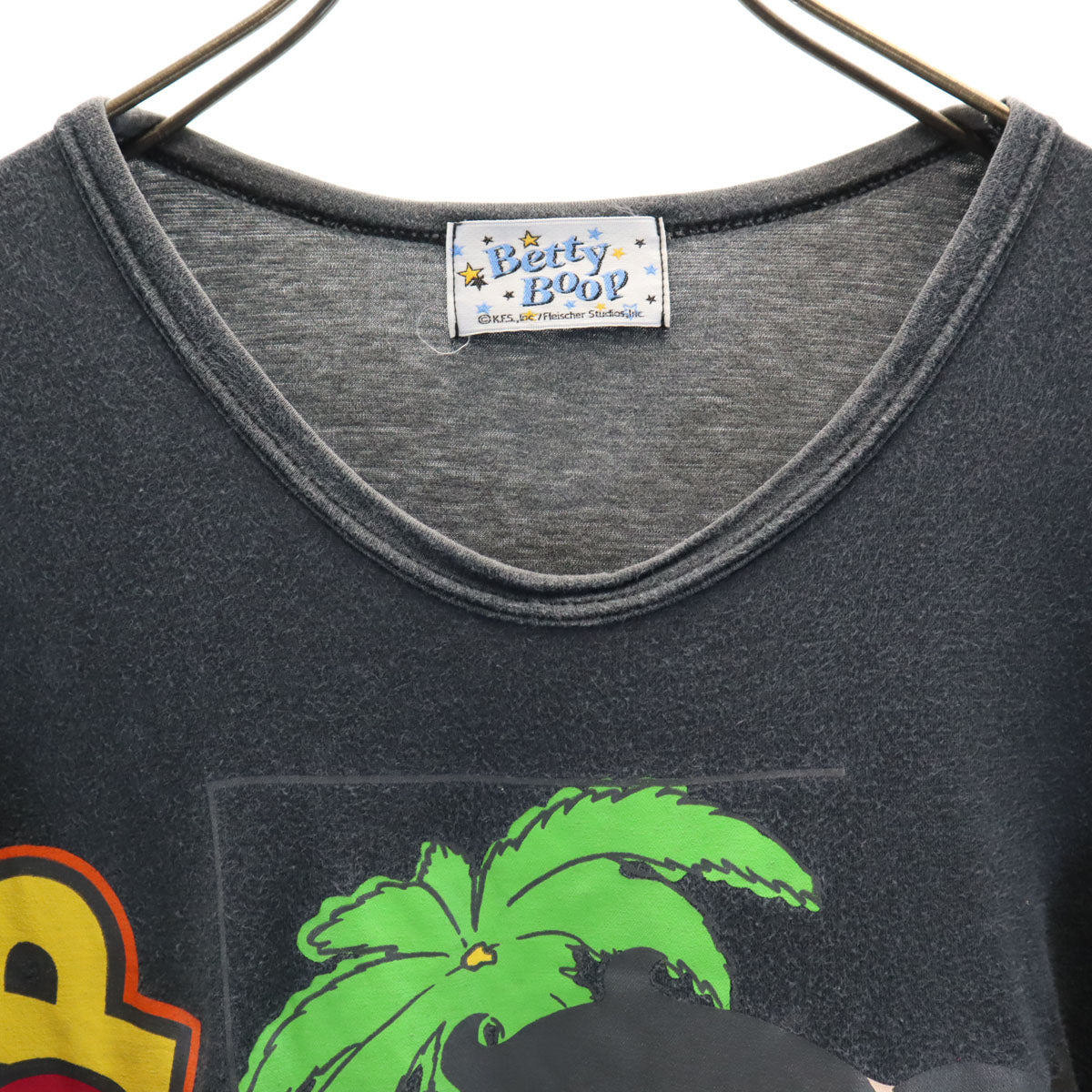 BETTY BOOP ベティブープ 90s 日本製 オールド 半袖 シングルステッチ Tシャツ ブラック メンズ