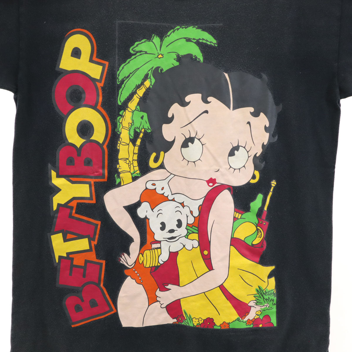 BETTY BOOP ベティブープ 90s 日本製 オールド 半袖 シングルステッチ Tシャツ ブラック メンズ