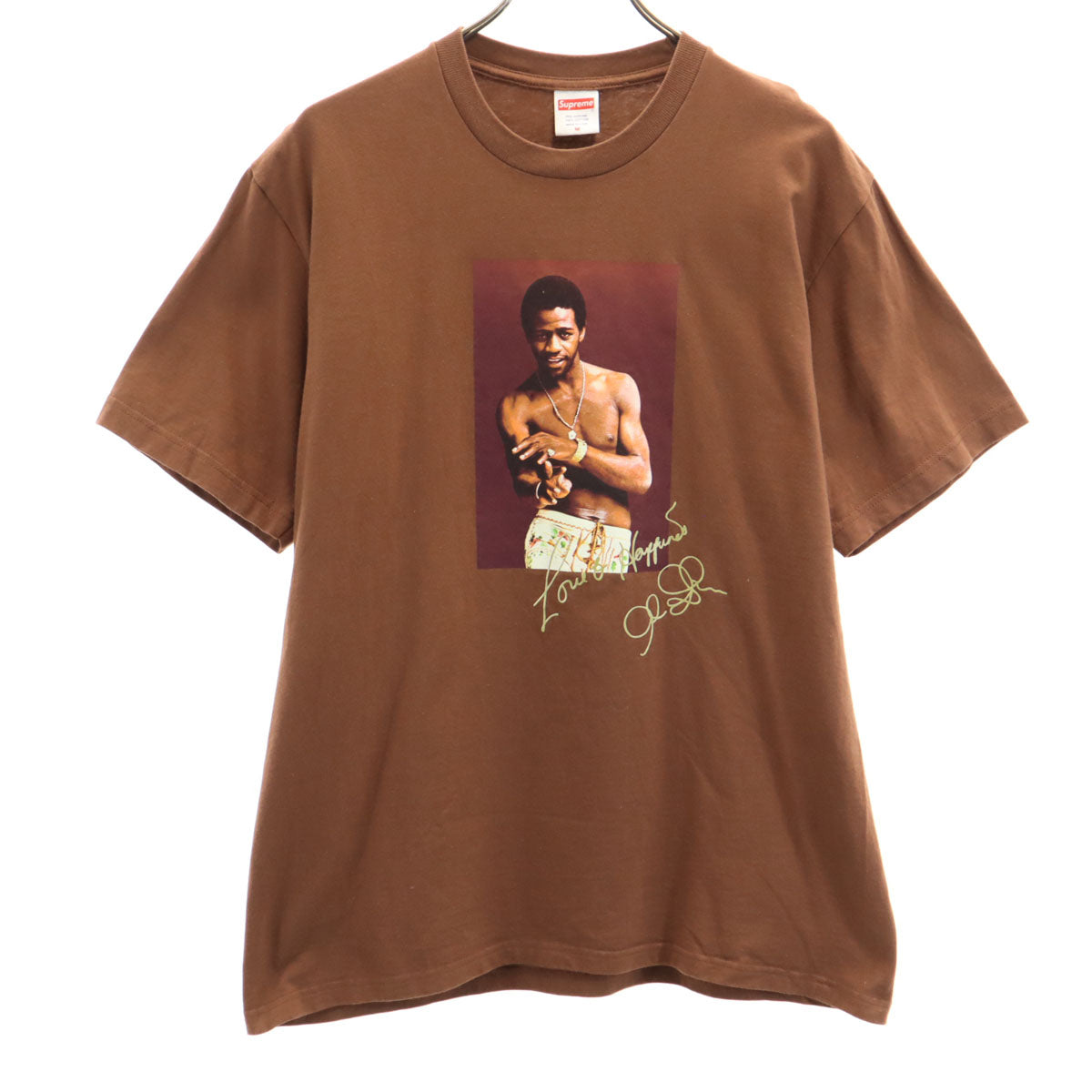 Supreme シュプリーム 22SS USA製 AI Green 半袖 Tシャツ M ブラウン メンズ