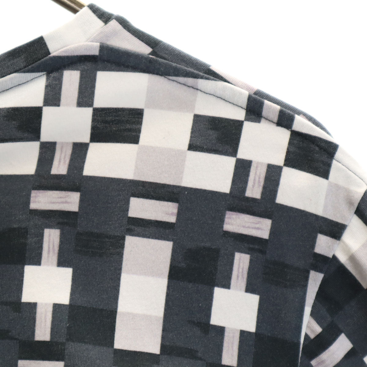 BALENCIAGA バレンシアガ ポルトガル製 幾何学柄 半袖 Tシャツ M ホワイト メンズ