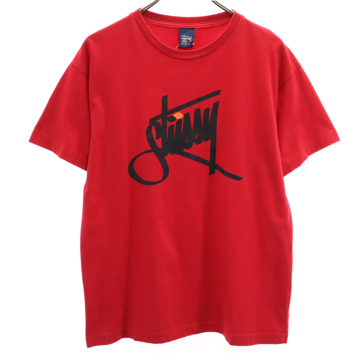 STUSSY ステューシー 90s オールド 紺タグ 半袖 Tシャツ M レッド メンズ
