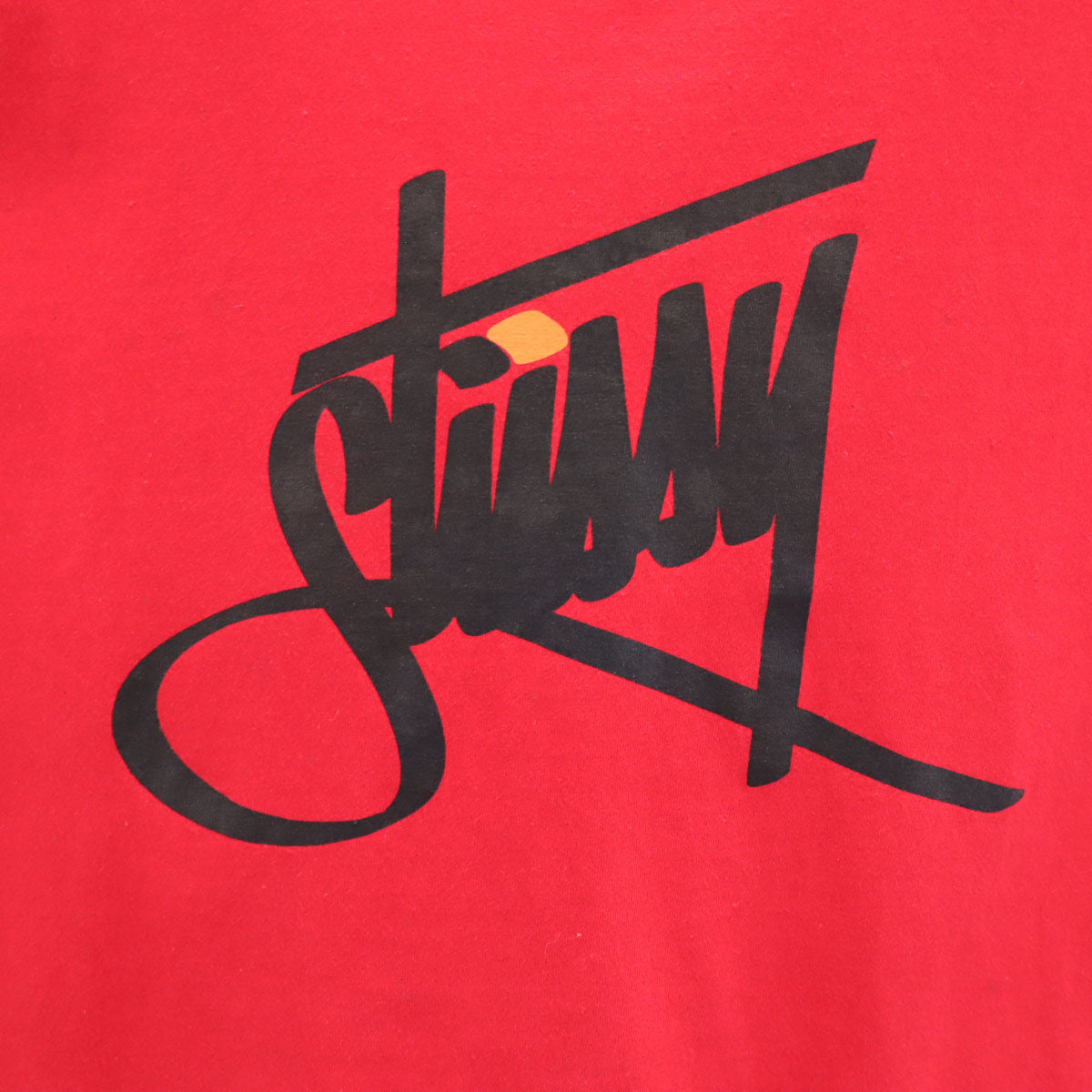 STUSSY ステューシー 90s オールド 紺タグ 半袖 Tシャツ M レッド メンズ