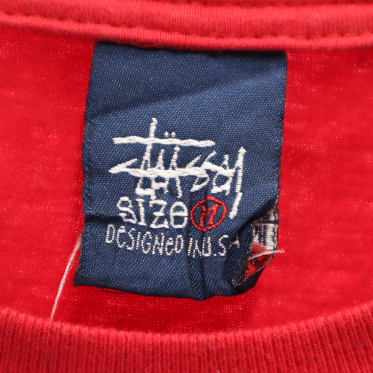 STUSSY ステューシー 90s オールド 紺タグ 半袖 Tシャツ M レッド メンズ