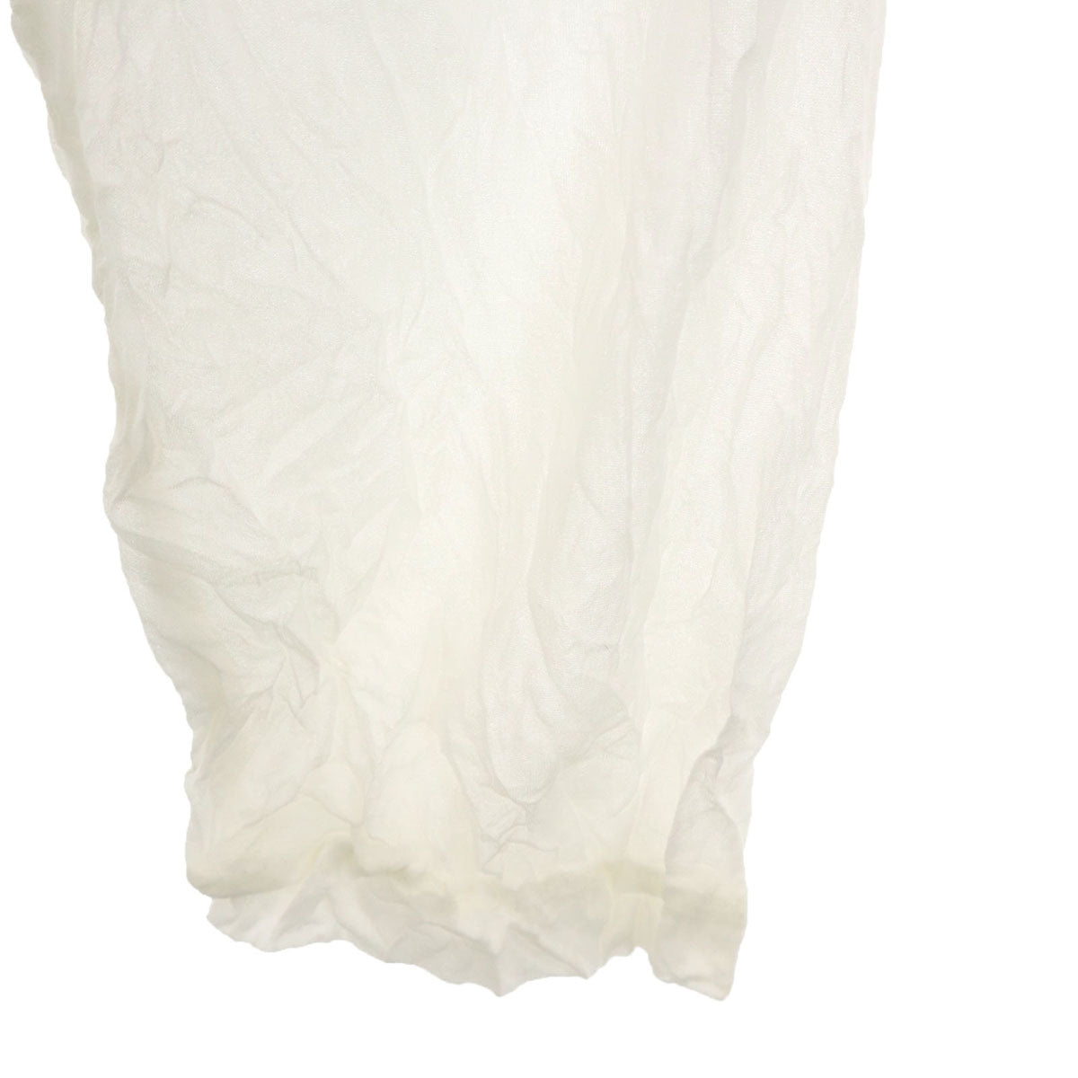 ISSEY MIYAKE イッセイミヤケ 90s 日本製 オールド 長袖 ワッシャープリーツ加工 ハイネック カットソー M ホワイト トップス レディース