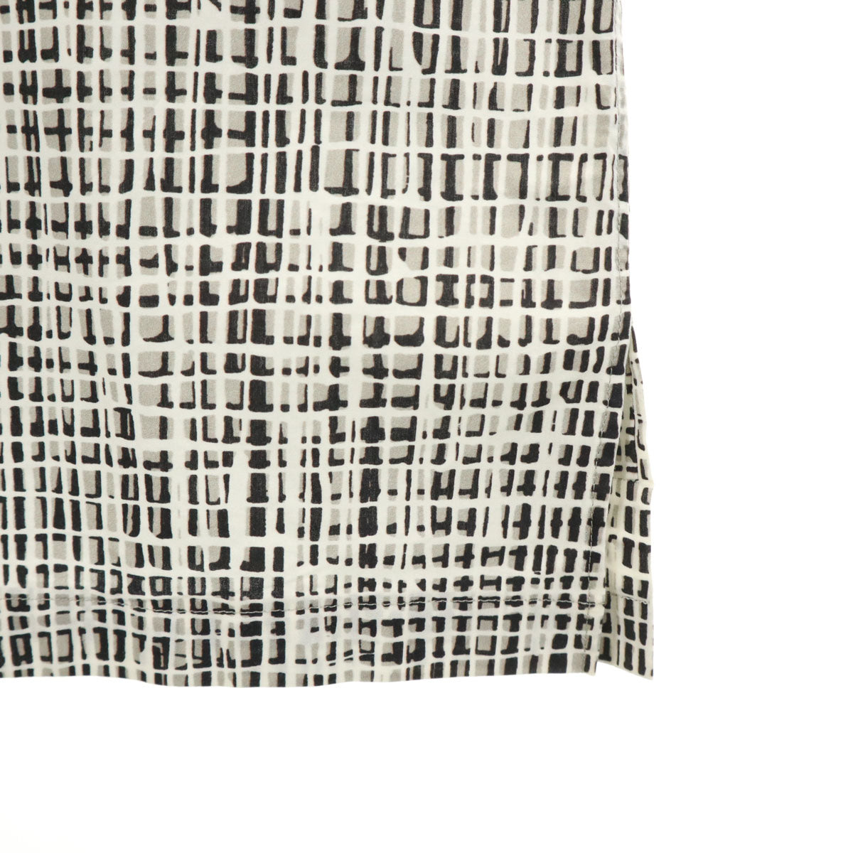 BALENCIAGA バレンシアガ イタリア製 総柄 長袖 コットンシャツ 39 ホワイト メンズ