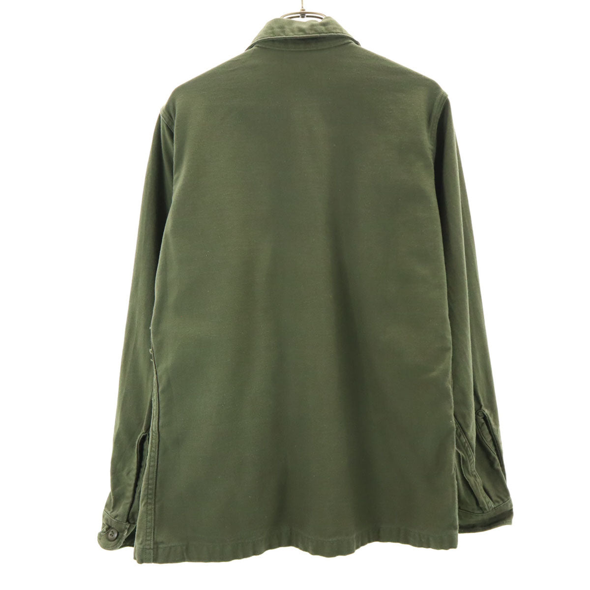 US ARMY アメリカ軍 70s ヴィンテージ 長袖 ユーティリティ ミリタリーシャツ 14 1/2 33 カーキ メンズ