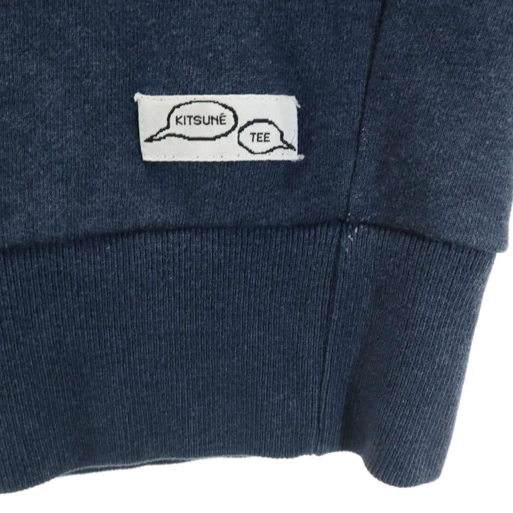 Kitsune' Tee キツネティー ポルトガル製 長袖 スウェット トレーナー M ネイビー メンズ