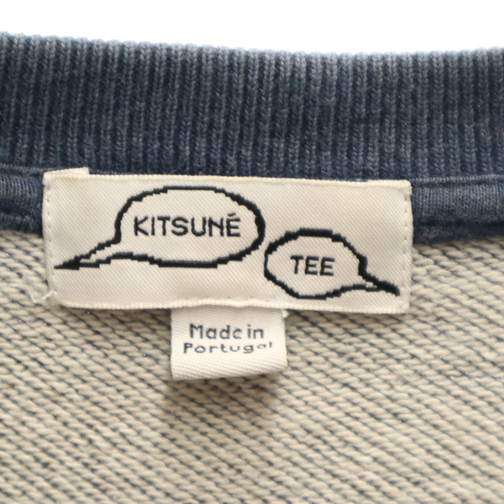 Kitsune' Tee キツネティー ポルトガル製 長袖 スウェット トレーナー M ネイビー メンズ